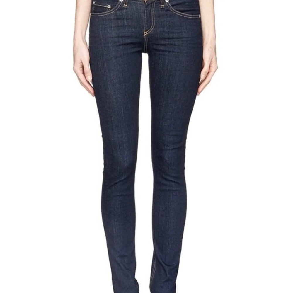 Rag & Bone High-Rise Skinny Jeans Heritage Wash 28